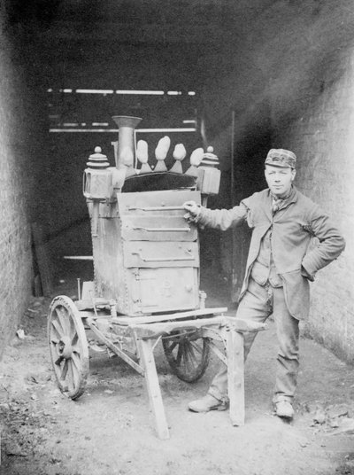 Baked potato seller, 1892 by Edgar Scamell